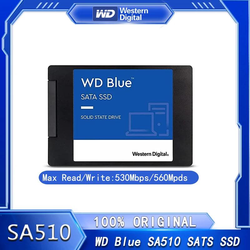    ָ Ʈ ̺, ũž ƮϿ SSD SATA III, 250GB, 500GB, 1TB, 2TB, WD , SA510, 2.5 ġ